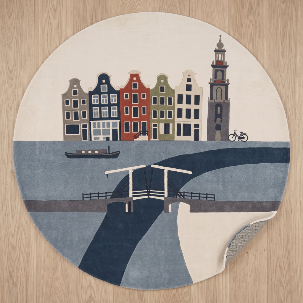 Amsterdam Reverie – Handgetufteter Designteppich