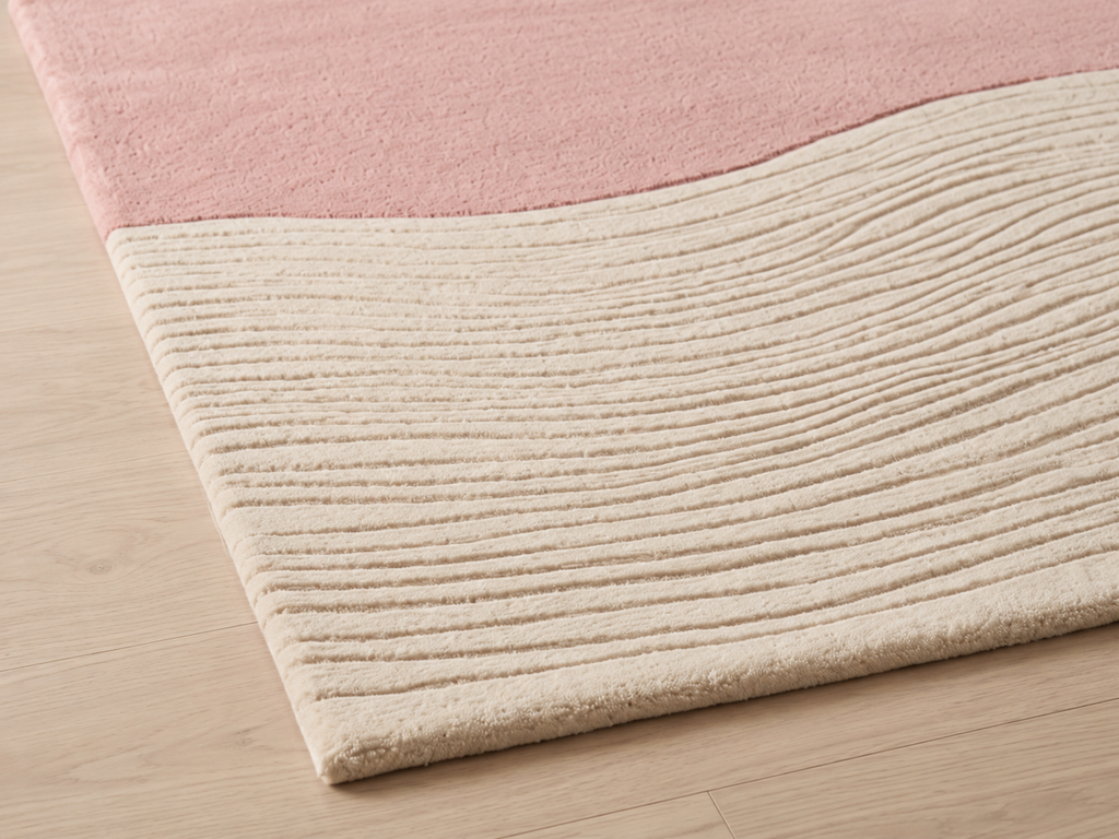 Blush Horizon – Handgetufteter Teppich