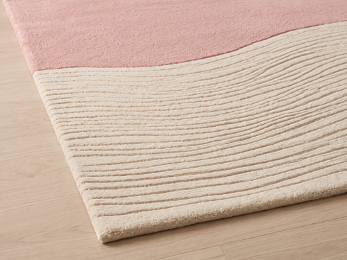 Blush Horizon – Handgetufteter Teppich