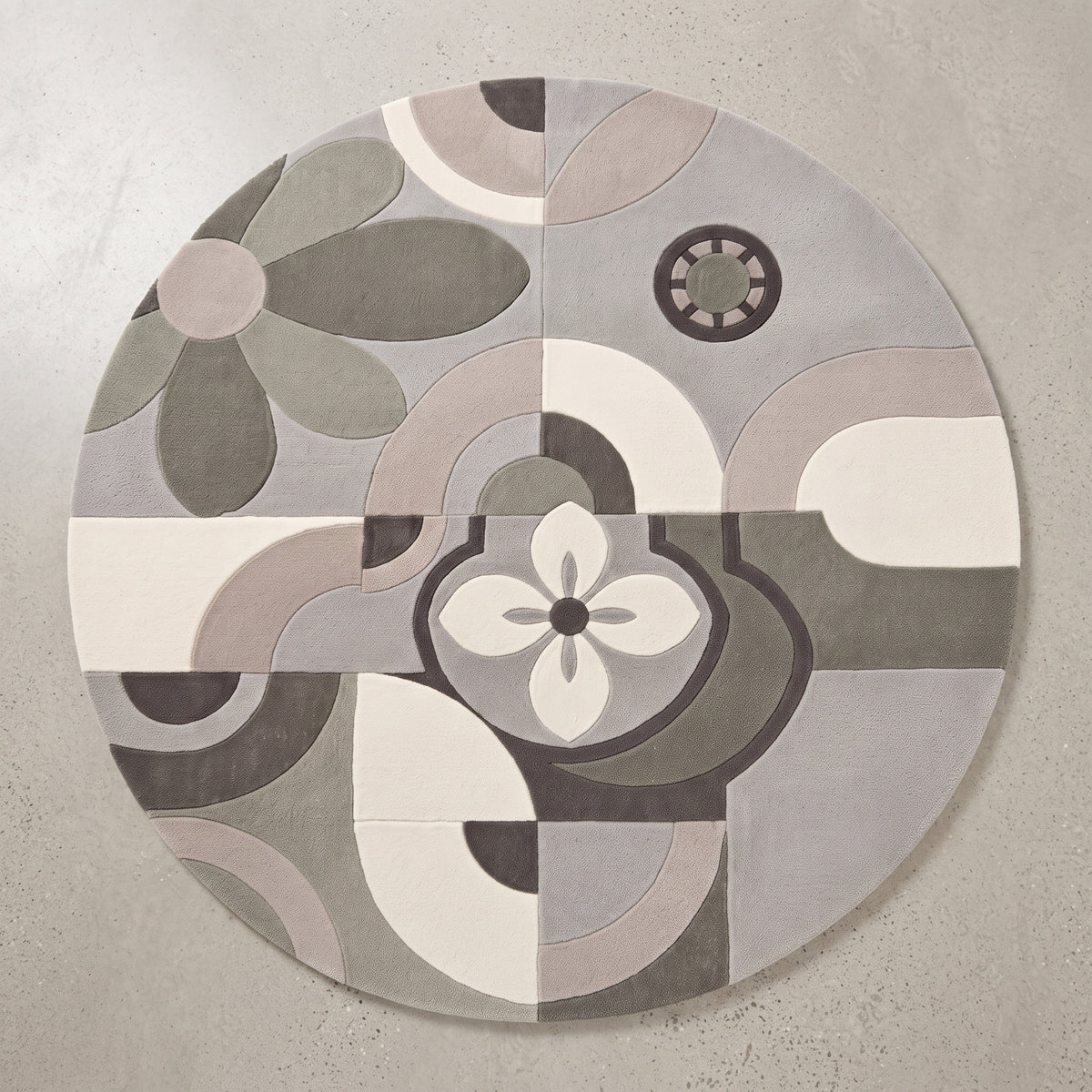 Barcelona Flor – Handgetufteter Designteppich