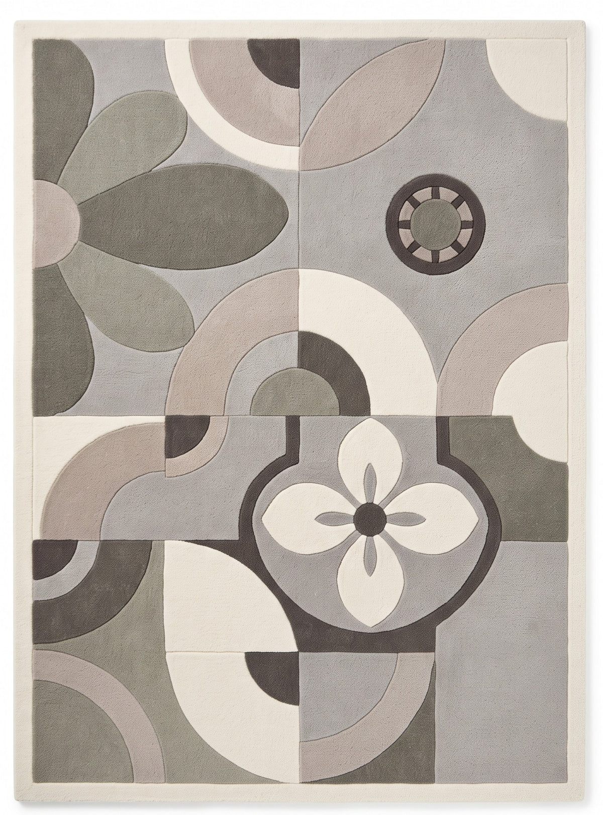Barcelona Flor – Handgetufteter Designteppich