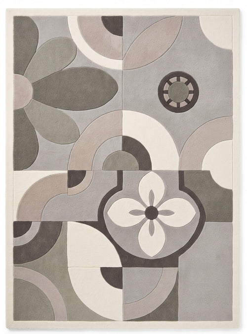 Barcelona Flor – Handgetufteter Designteppich