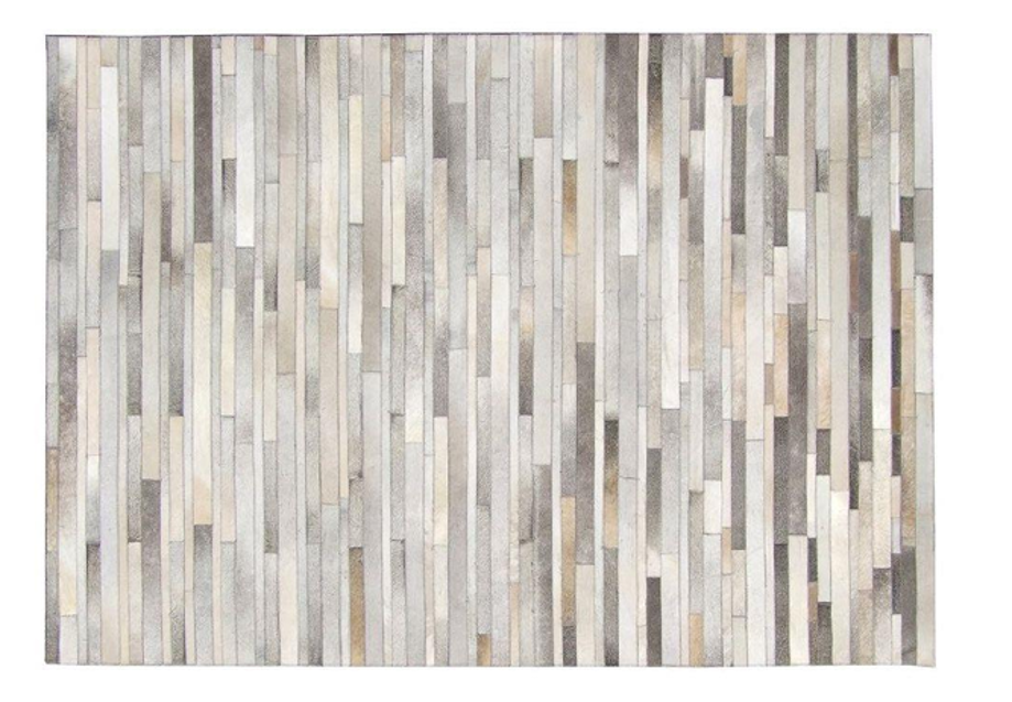 Stone Stripes – Patchwork leather rug