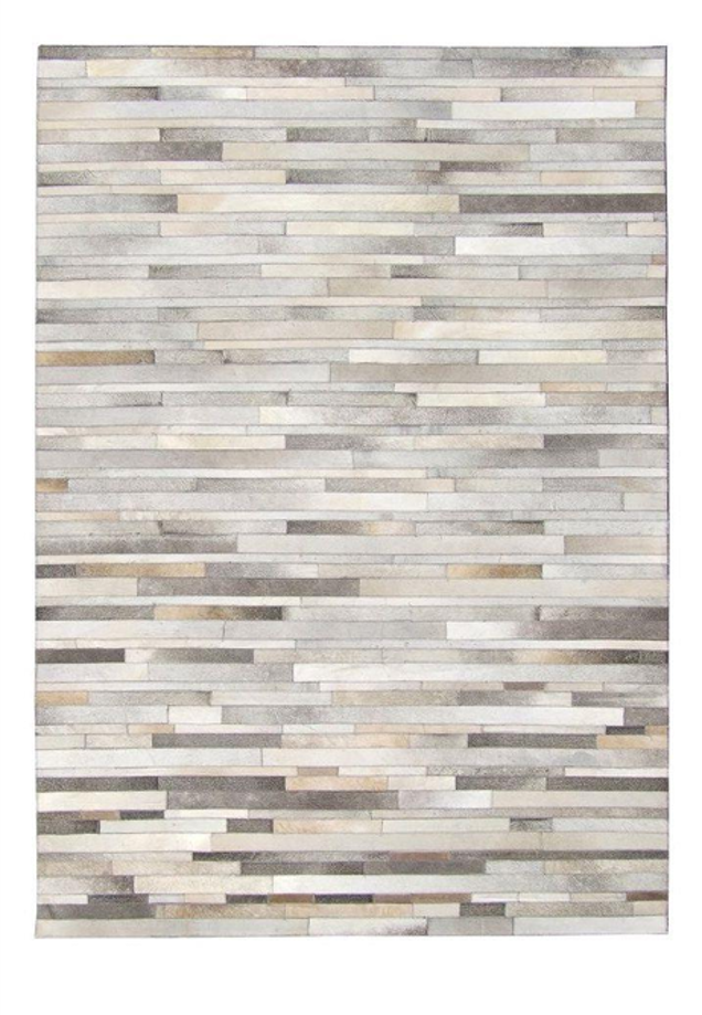 Stone Stripes – Patchwork-Lederteppich