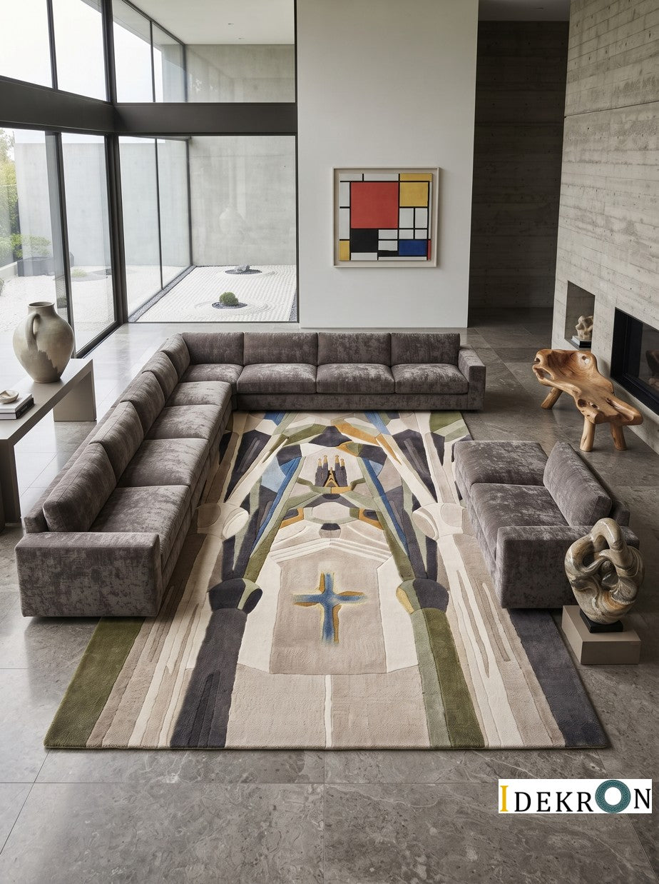 Barcelona Canopy – Handgetufteter Designteppich