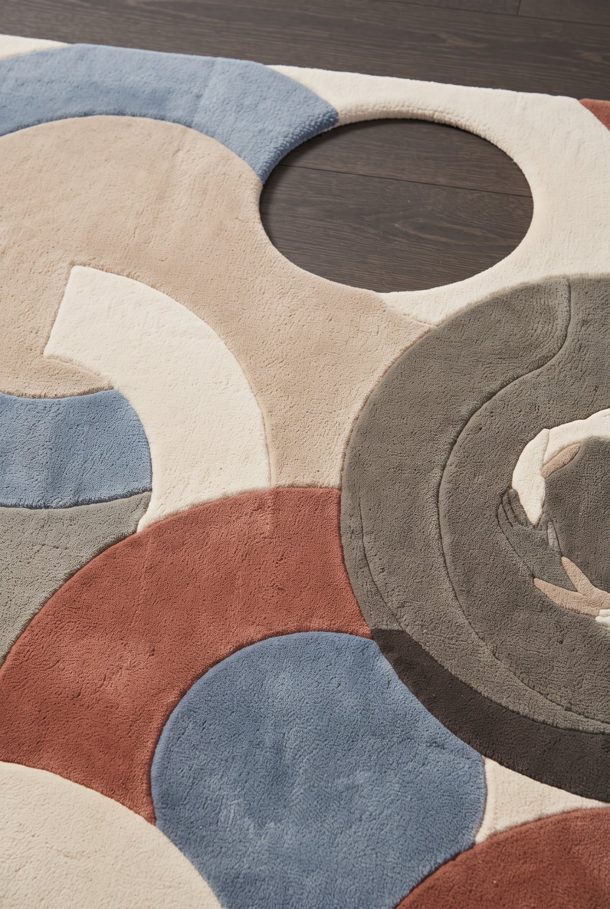 Barcelona Rhythm – Handgetufteter Designteppich