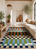 Chromatic Study – Bauhaus-inspired wool rug