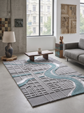 Berlin Riverlines – Handgetufteter Designteppich