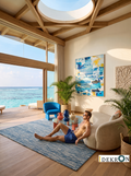 Coastal Rhythm – Hand-knotted rug