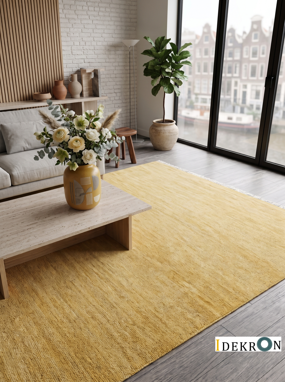 Golden Haze – Handgeknüpfter Teppich