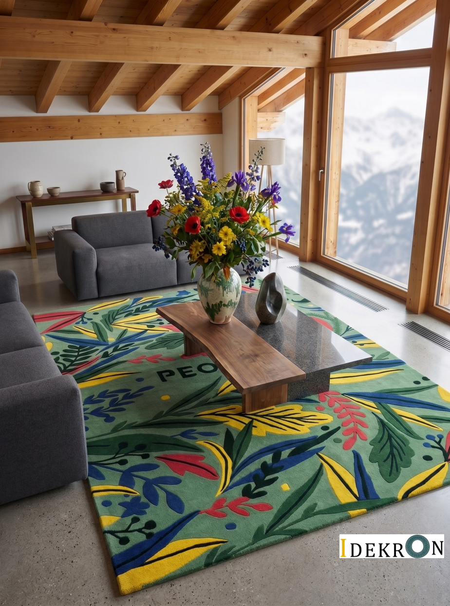 Botanical Expression – Handgetufteter Teppich