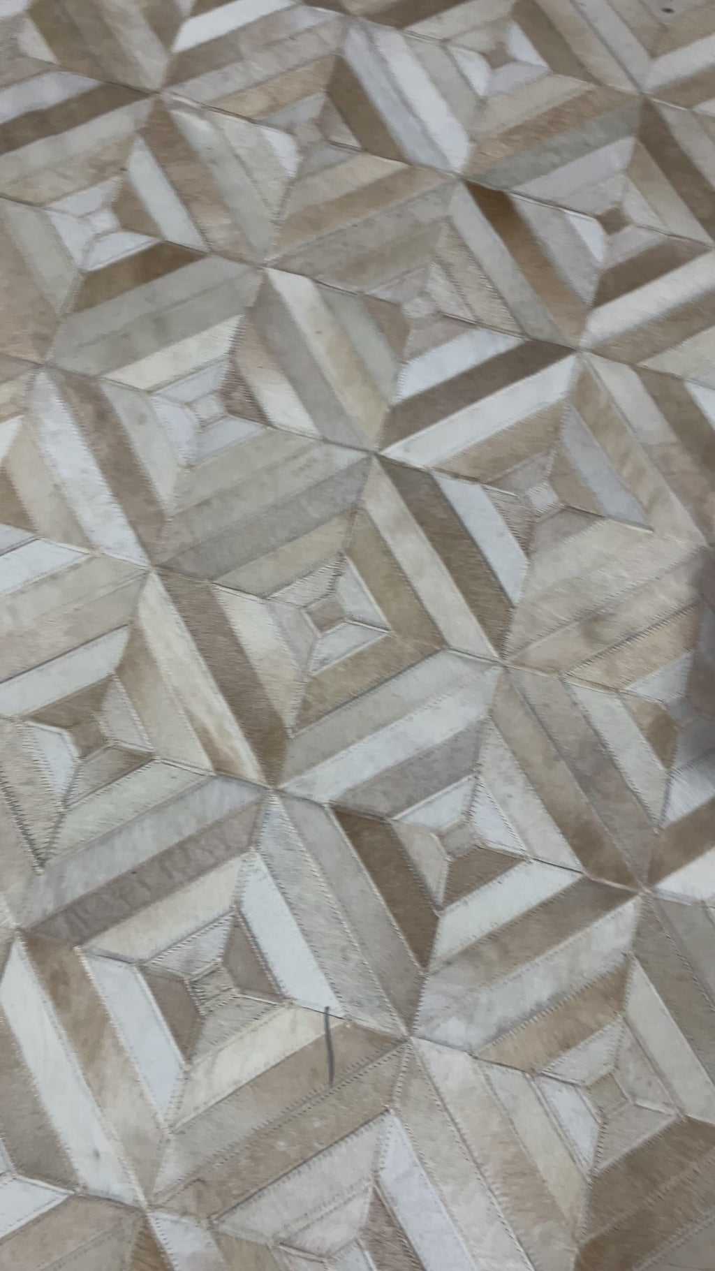 Diamond Mosaic – Patchwork leather rug